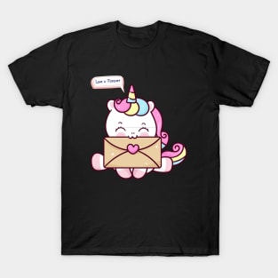 Cute unicorn valentines day T-Shirt